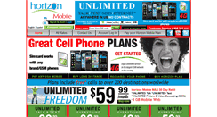 Desktop Screenshot of horizonmobiles.com